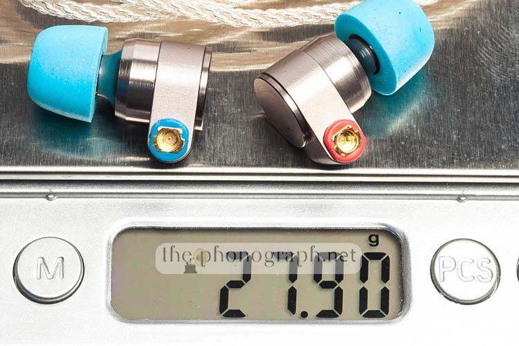 Tin Audio T2 PRO weight with cable - in grams