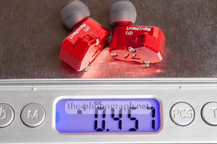 RevoNext QT2S weight in ounces