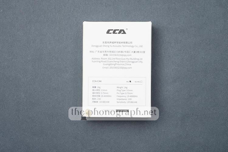 CCA CA4 packaging