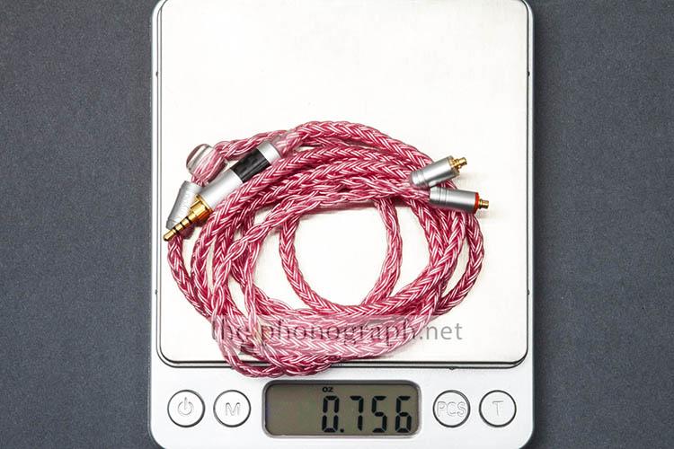 Yinyoo 16 Core Copper Silver Plated Balanced Cable weight