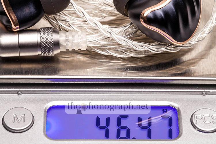 FiiO FH7 weight with cable