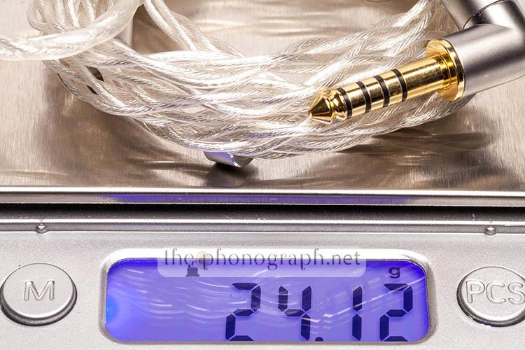 FiiO LC-2.5D/3.5D/4.4D weight in grams