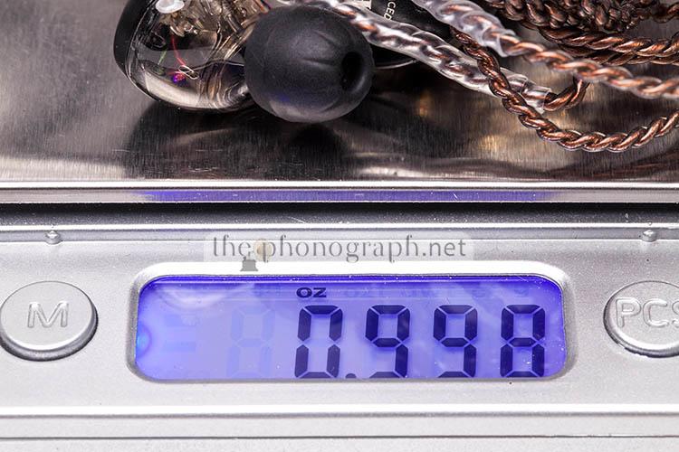 KBEAR KB06 weight with cable