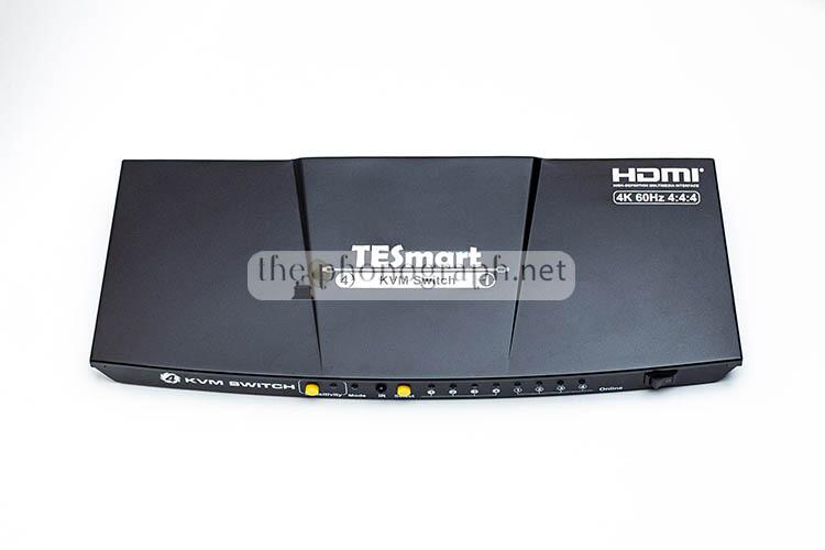 TESmart 2-Port HDMI 2.0 KVM Video Switch - 4K 60Hz UHD - Audio